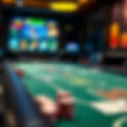 Virtual poker table setup showcasing multiple game options