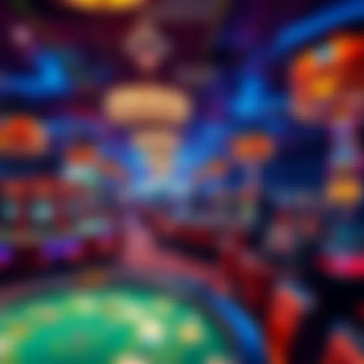 Diverse Gaming Experience at Ace High Casino Vibrant gaming floor filled with diverse gaming tables