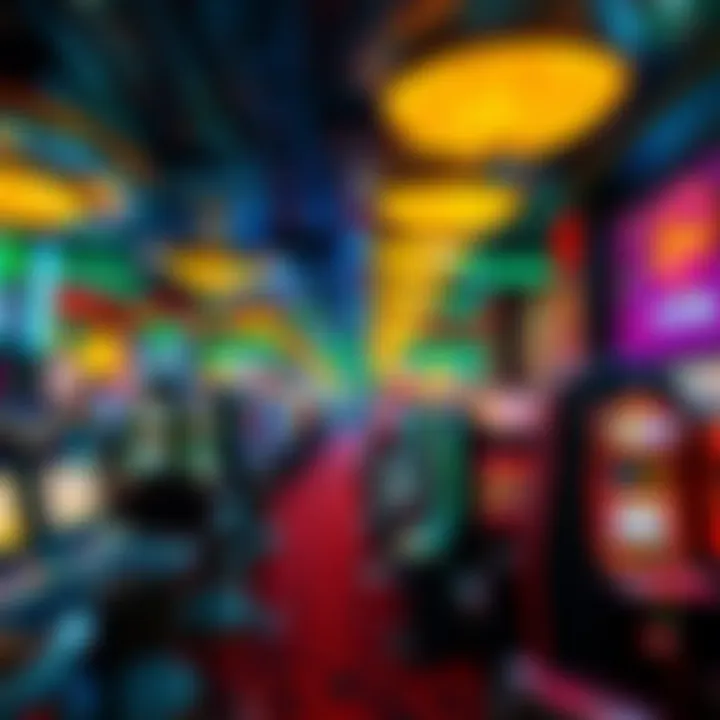 Vibrant Casino Atmosphere A vibrant casino floor showcasing diverse gaming options