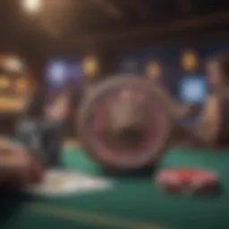 Visual representation of online gambling promotion