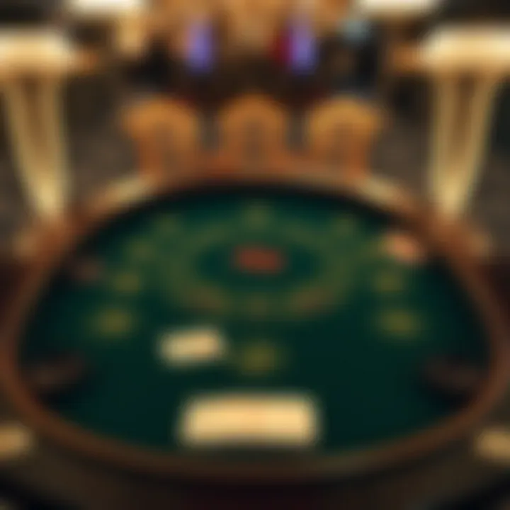 The Layout of a Blackjack Table Visual representation of the blackjack table setup