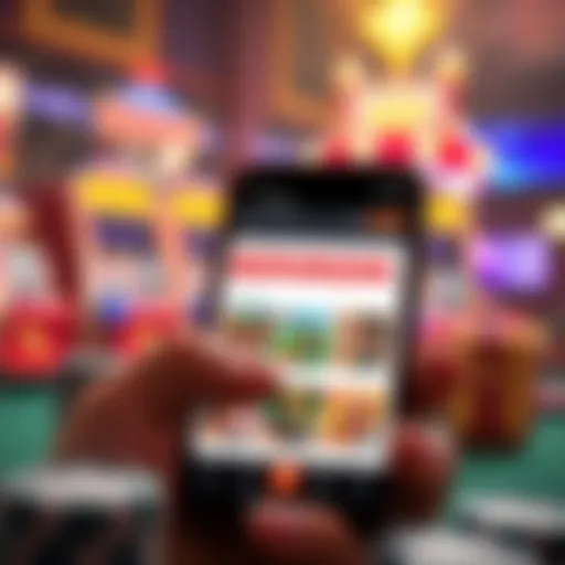 Exploring Gaming Options on Bovada User interface of the Bovada mobile app showcasing diverse gaming options