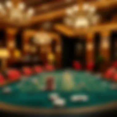 Elegant Casino Night Setup A sophisticated Casino Night setup with elegant decor