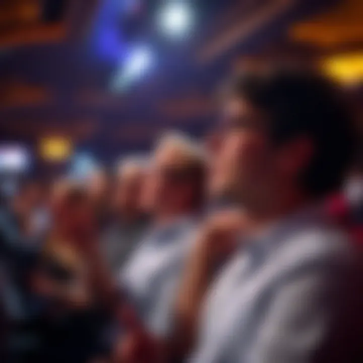 Engagement and Enthusiasm from the Crowd Audience enjoying a concert at the casino