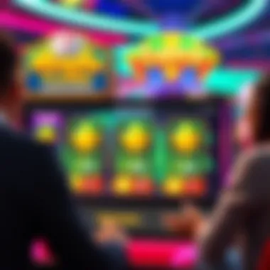 Engaging Gaming Experience A vibrant gaming interface with rewards displayed