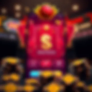 Mobile Gaming Rewards Interface Mobile gaming app interface showcasing money rewards