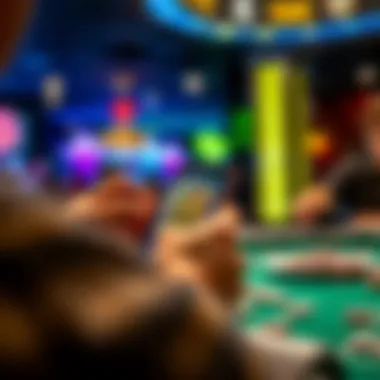 Engagement with Real Money Gaming User engaging with a real money gaming app on a smartphone