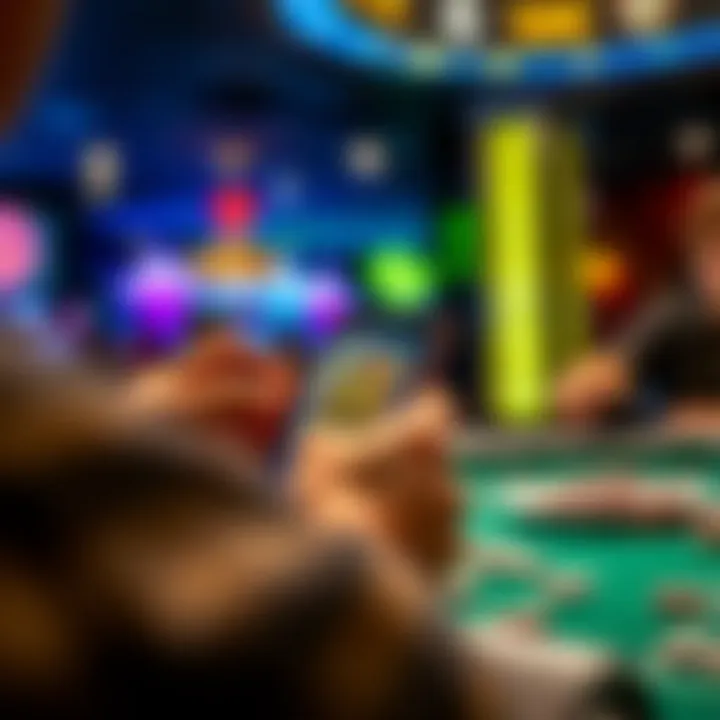 Engagement with Real Money Gaming User engaging with a real money gaming app on a smartphone