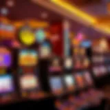 A captivating display of various slot machines at Mohegan Sun