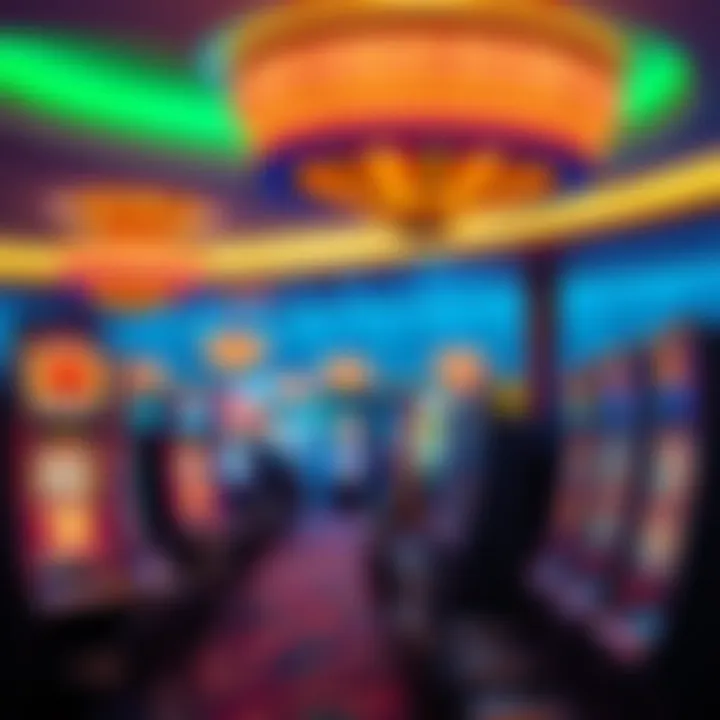 Vibrant Casino Atmosphere An engaging gaming environment within Mohegan Sun casino