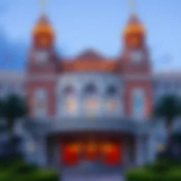 Exterior view of Caesars Palace Biloxi showcasing its iconic architecture