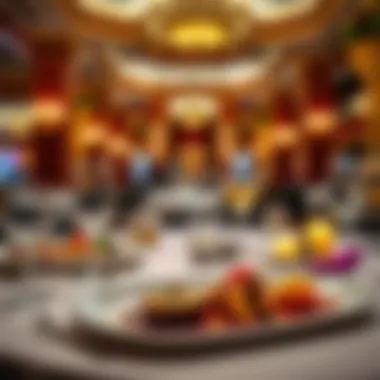 Fine Dining Delights at Caesars Palace Biloxi Gourmet dining setup featuring exquisite dishes and elegant presentation