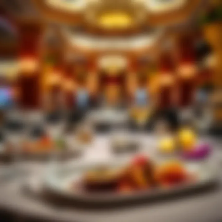 Fine Dining Delights at Caesars Palace Biloxi Gourmet dining setup featuring exquisite dishes and elegant presentation