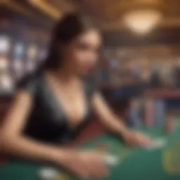A vibrant digital representation of an online casino interface showcasing various games.