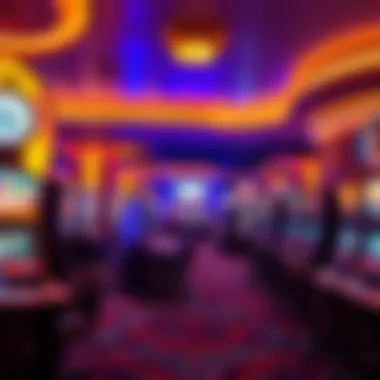 Gold Strike Casino Gaming Floor Inside view of the vibrant gaming floor filled with slot machines and tables