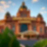 Exterior view of Grand Victoria Casino showcasing its architectural elegance