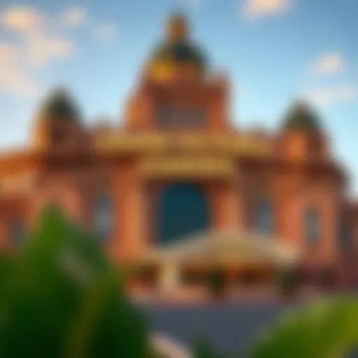Exterior view of Grand Victoria Casino showcasing its architectural elegance