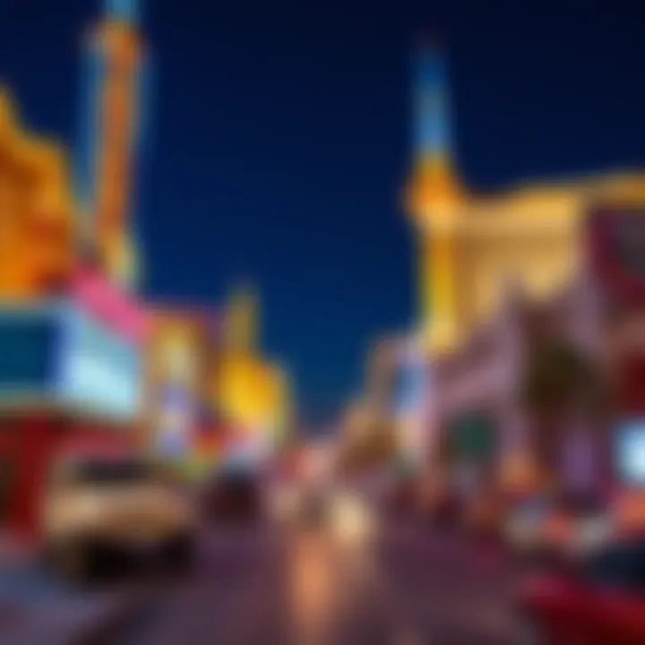 Vibrant Las Vegas Strip at night