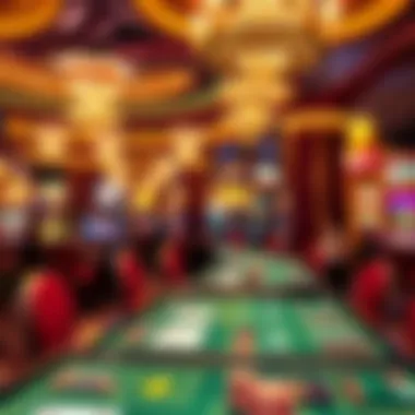 Vibrant gaming floor at MGM Grand