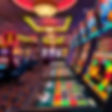 Vibrant gaming floor with a variety of gaming options available