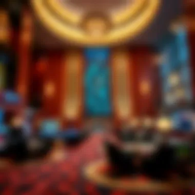 Luxurious lobby of MGM Northfield Hotel showcasing modern design