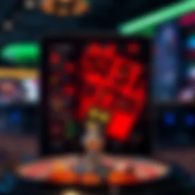 Diverse Betting Strategies A digital interface showing various betting options on roulette