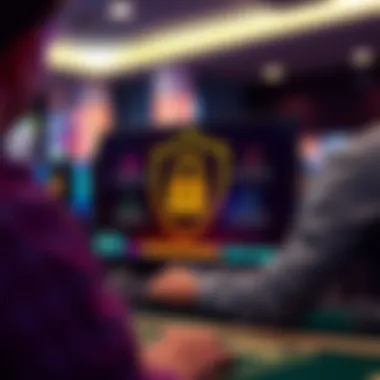 Ensuring Safety in Online Gaming A secure interface displaying safety features in online gaming