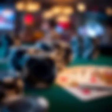 Close-Up of Poker Chips and Cards Close-up of poker chips and cards on a table