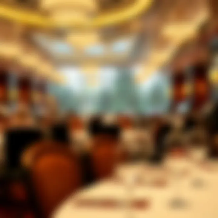 Elegant dining setting in one of Foxwoods' restaurants