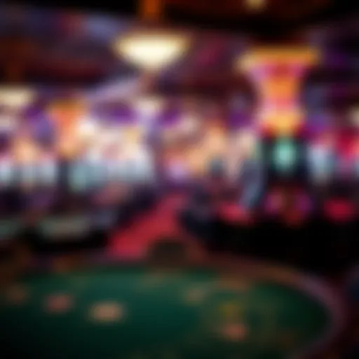 Gambling tables at Foxwoods Resort Casino