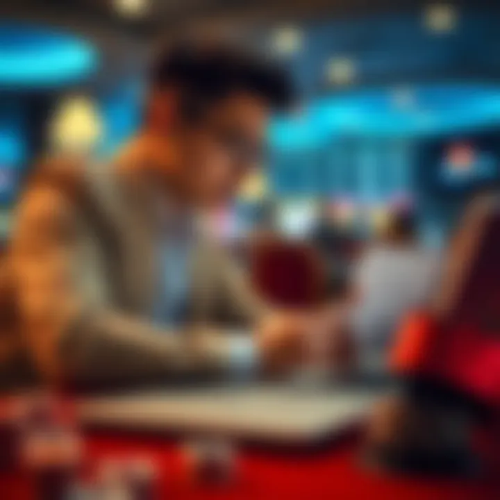 A player reviewing terms of a gambling offer on a laptop