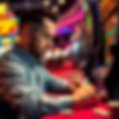 Strategic Player Analyzing Game Options Strategic player analyzing slot game options