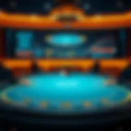 Overview of an online poker table interface