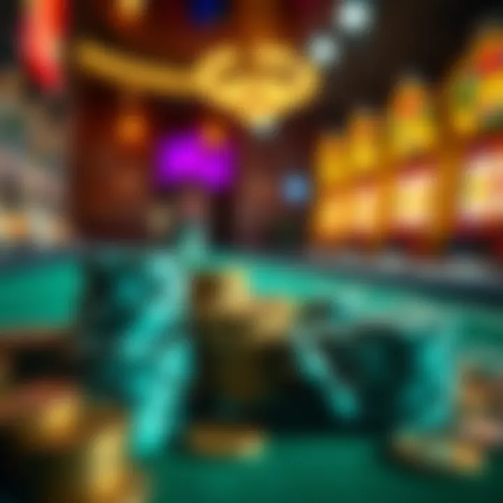 Real Money Gambling Experience Chips and coins representing real money gambling