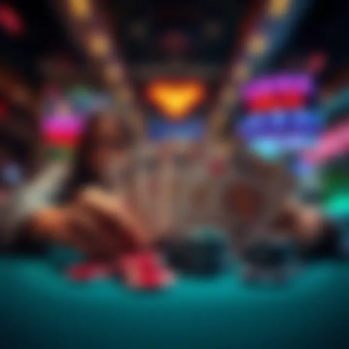 Diverse Strategies in Poker Illustration showcasing various poker game strategies