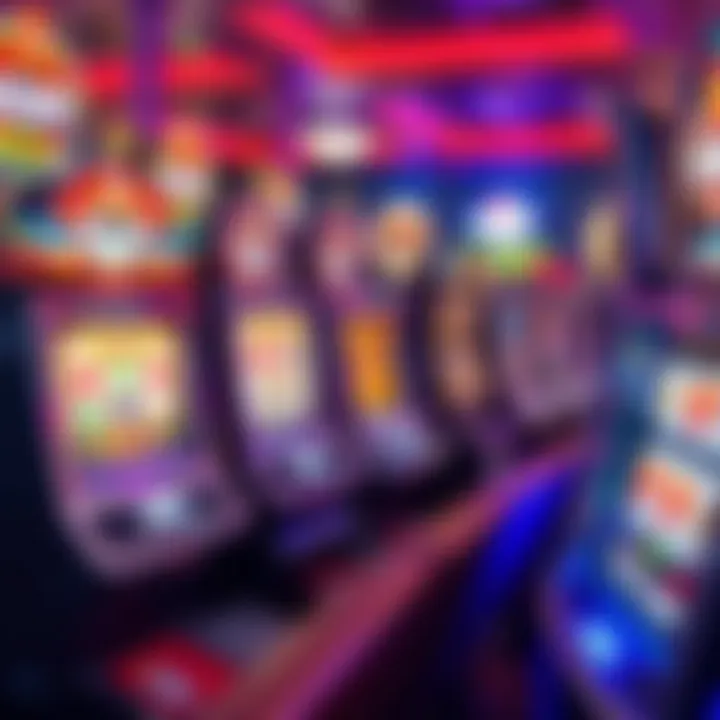 Diverse types of slot games displayed