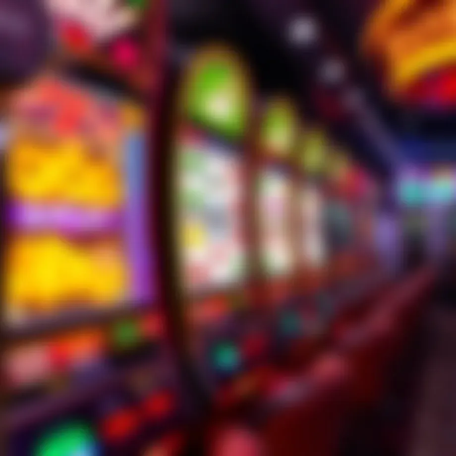 Vibrant casino slot machine interface