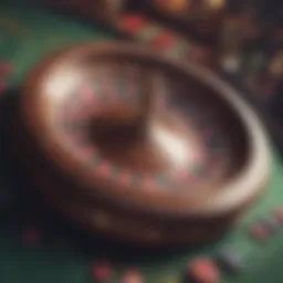 An intricate roulette wheel showcasing the thrill of chance.