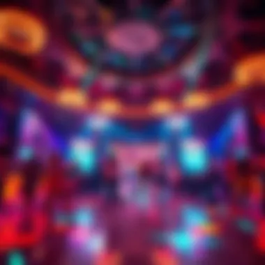 Intriguing dance floor filled with energy and excitement