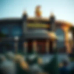 Exterior view of Goldstrike Casino showcasing its architecture and surroundings