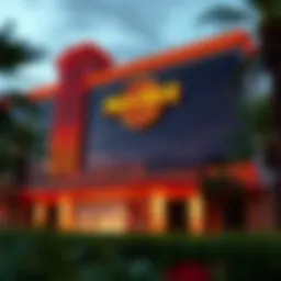 Exterior view of Hard Rock Casino Fort Lauderdale showcasing its iconic design