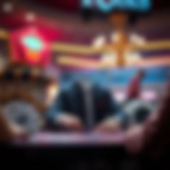 A visual representation of the intersection of gambling culture and entertainment design