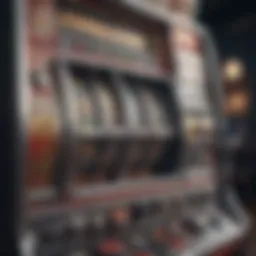 A detailed diagram illustrating the internal mechanics of a slot machine.