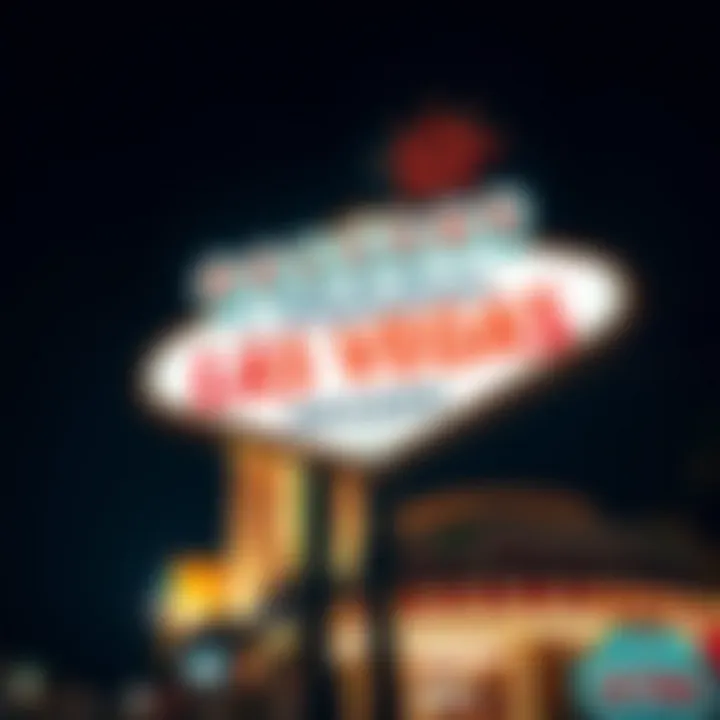 Timeless Icons: A Glimpse into Vegas' Past Historical Las Vegas sign showcasing retro design elements