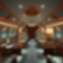Luxurious private jet interior showcasing opulence and comfort.