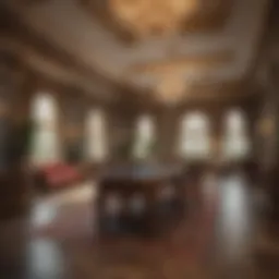 A luxurious virtual mansion interior showcasing opulence and elegance