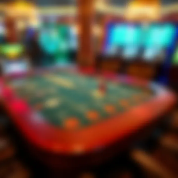 Minimum Bet Table at MGM Table showcasing various games and their minimum bet amounts