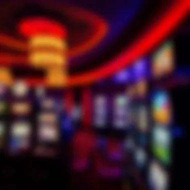 Overview of the Mohegan Sun gaming floor showcasing various slot machines