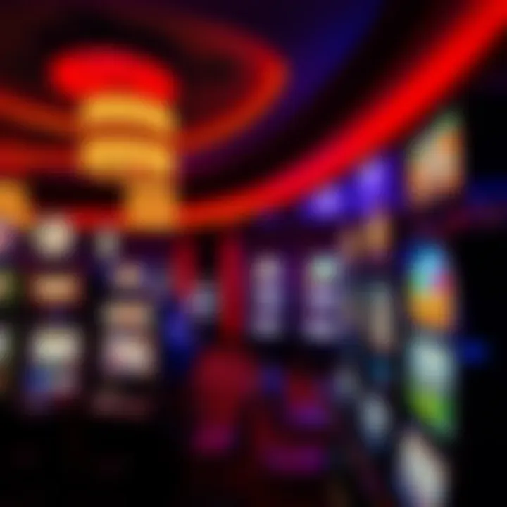 Overview of the Mohegan Sun gaming floor showcasing various slot machines