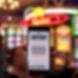 A digital representation of New Jersey lottery tickets on a mobile device